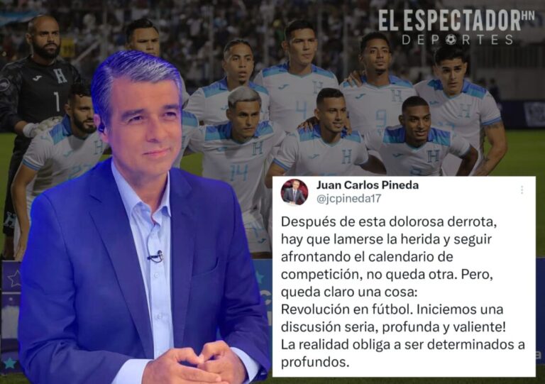 Tras el 6 a 0 Juan Carlos Pineda pide una discusión seria sobre el fútbol hondureño