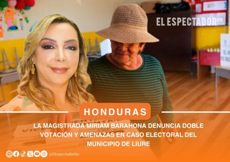 Magistrada Miriam Barahona denuncia doble votación y amenazas en caso electoral del municipio de Liure