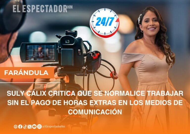 Suly Cálix critica que se normalice trabajar sin el pago de horas extra en los medios de comunicación