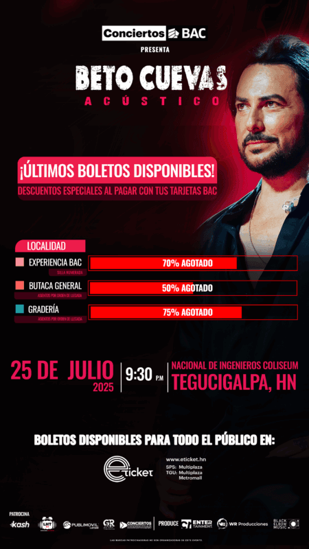 Prepárate para una noche de música de Beto Cuevas