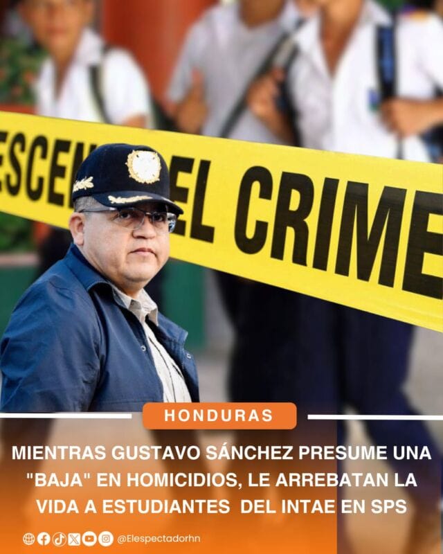 Gustavo Sánchez presume una "baja" en homicidios mientras le arrebatan la vida a tres estudiantes del intae en SPS