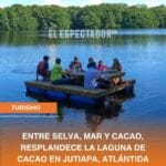 ENTRE SELVA, MAR Y CACAO, RESPLANDECE LA LAGUNA DE CACAO EN JUTIAPA, ATLÁNTIDA