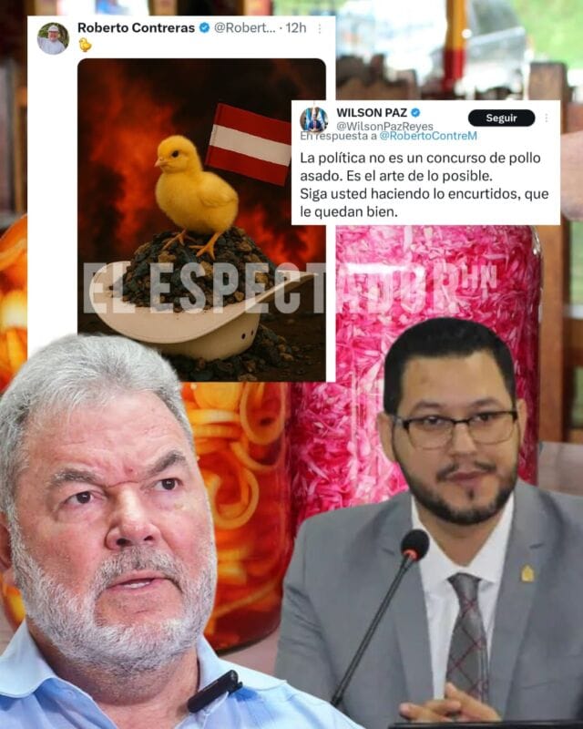 Sin embargo, la respuesta no tardó en llegar desde el Partido Liberal. El presidente de esa institución política, Roberto Contreras, posteó una imagen llamativa: un pollo con una bandera del Partido Liberal montado sobre un sombrero lleno de piedras, en clara alusión al símbolo de Mel, insinuando fuerza y resistencia rumbo a las elecciones generales.