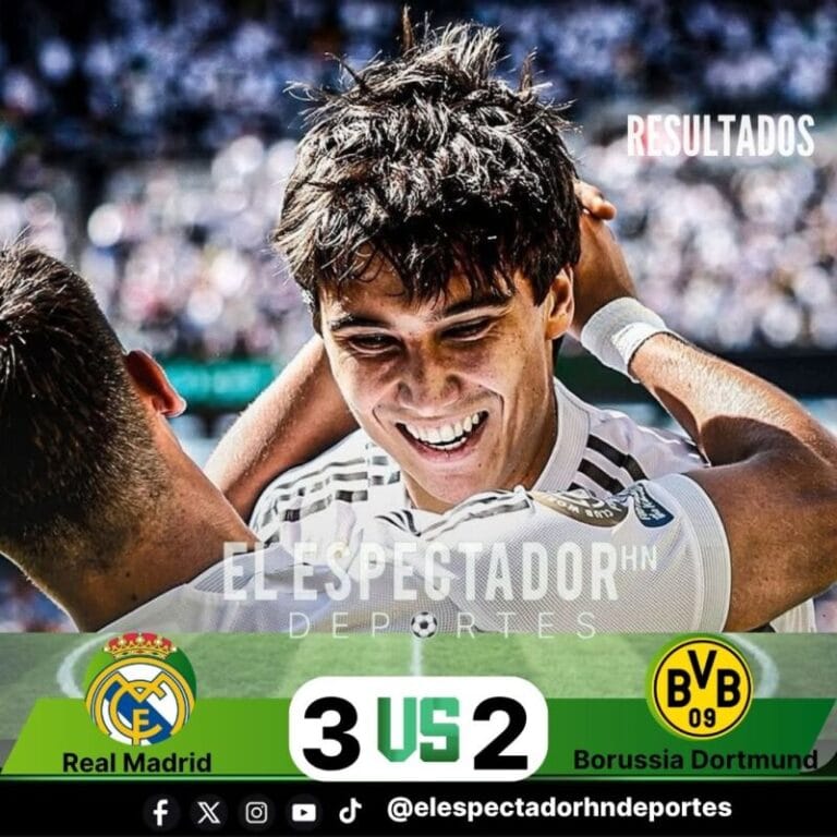 Real Madrid se impone al Borussia Dortmund y avanza en el Mundial de Clubes