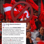 Partido Liberal desautoriza uso de sus banderas en evento de Libre