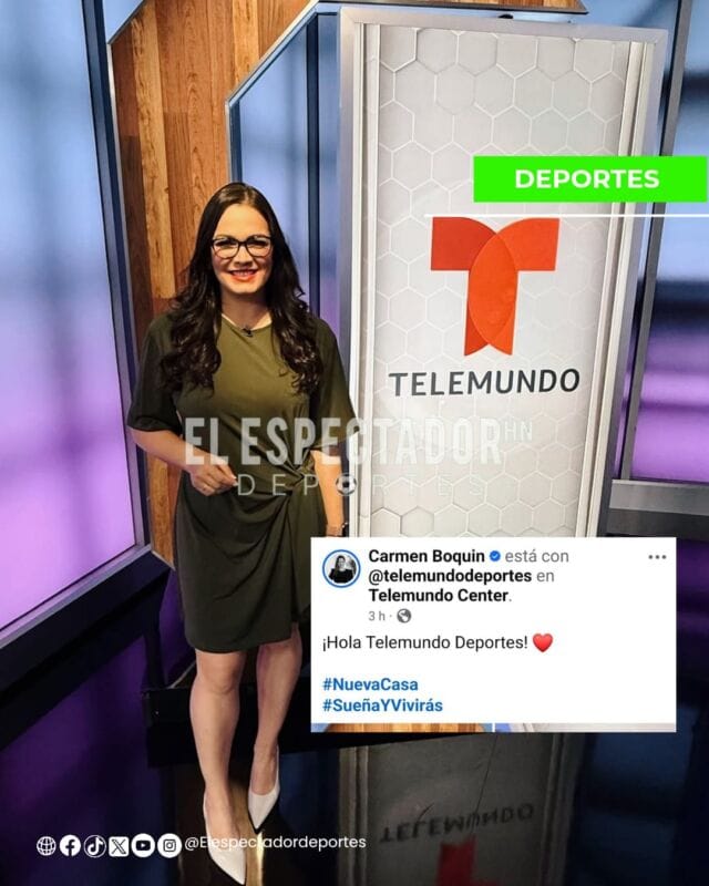 Carmen Boquín estrena “nueva casa” en Telemundo Deportes