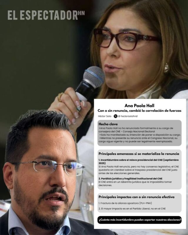 Ana Paola Hall con o sin renunciadesestabiliza alianza opositora segun Hector Soto