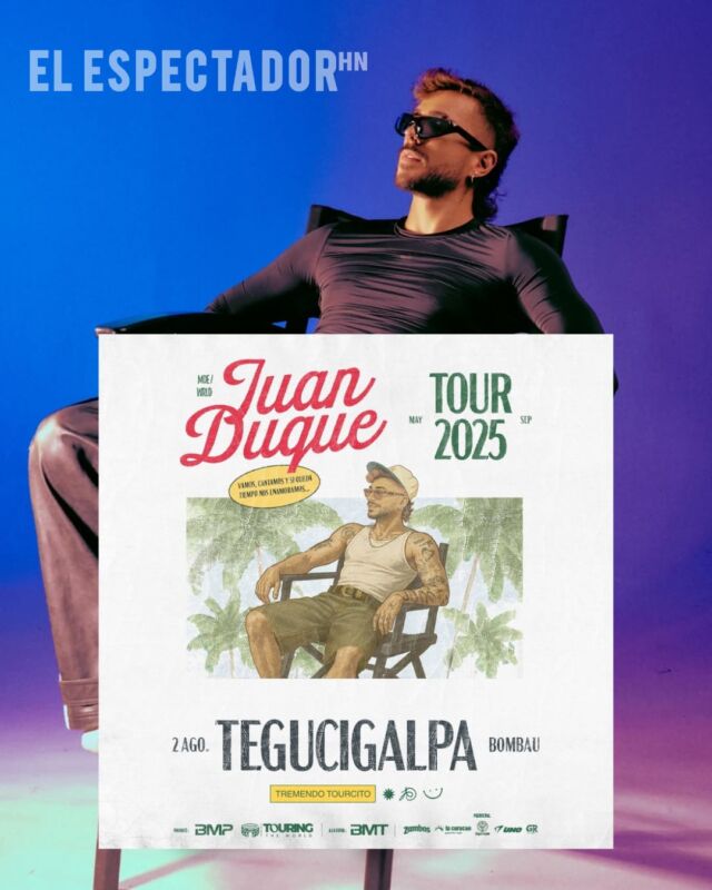 Juan Duque invita a todos sus fans catrachos a su concierto el 2 de agosto