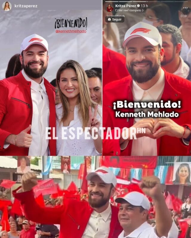 Kritza Pérez le da la bienvenida a Kenneth Melhado al partido libre