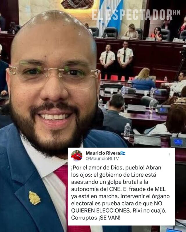 Mauricio Rivera denuncia que el fraude de Mel "ya está en marcha"