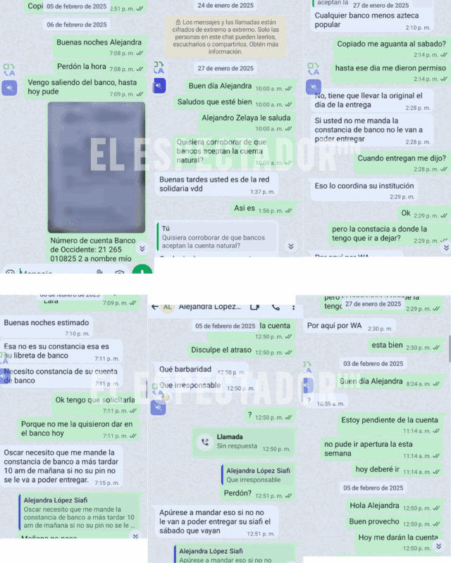 Óscar Zelaya muestra las amenazas de Héctor Alvarado tras exponer corrupción de cheques en Sedesol