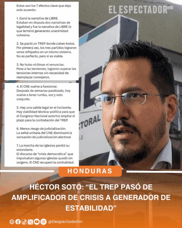 Héctor Soto: "El TREP pasó de amplificador de crisis a generador de estabilidad"