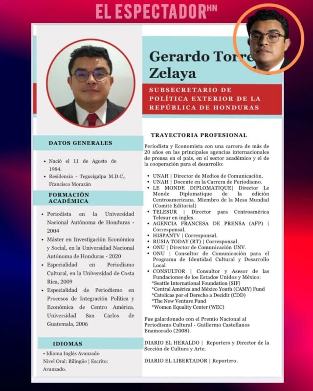 Gerardo Torres y Rafael Jerez protagonizan una pelea de hojas de vida