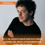 Gustavo Cerati cumple años 11 de agosto y sus fans no lo olvidan a través de su música