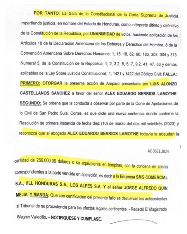 Alex Berríos obtuvo sentencia firme a su favor en caso de honorarios profesionales, ¡Investigación ataque mediático!