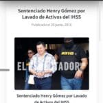 Henry Gómez, excondenado por lavado de activos en el ihss asume cargo en condepor como subcomisionado