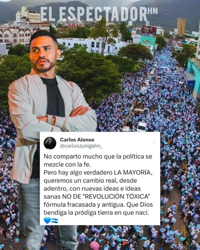 Carlos Zúniga reacciona “no a la revolución tóxica” tras marcha de iglesias