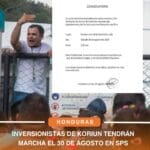 Inversionistas de Koriun tendrán marcha el 30 de agosto en SPS