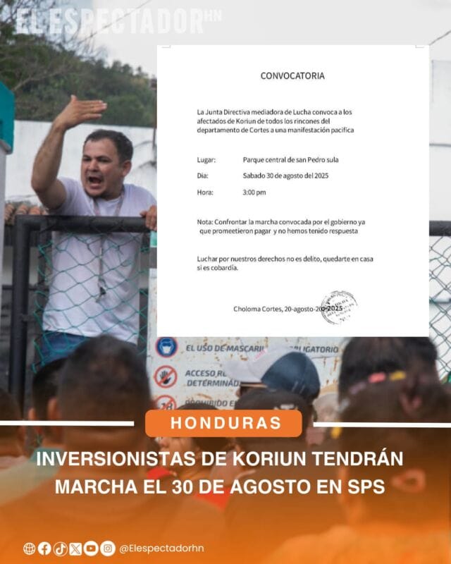 Inversionistas de Koriun tendrán marcha el 30 de agosto en SPS