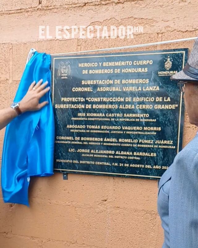 Inauguran Sub Estación de Bomberos N.8 “Coronel Asdrúval Varela Lanza” en Tegucigalpa