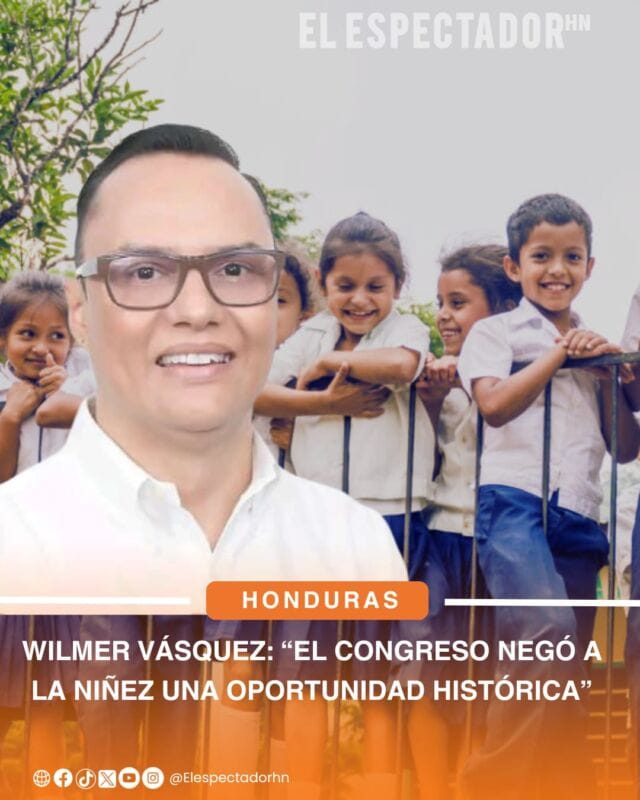 Wilmer Vásquez: “El Congreso negó a la niñez una oportunidad histórica”