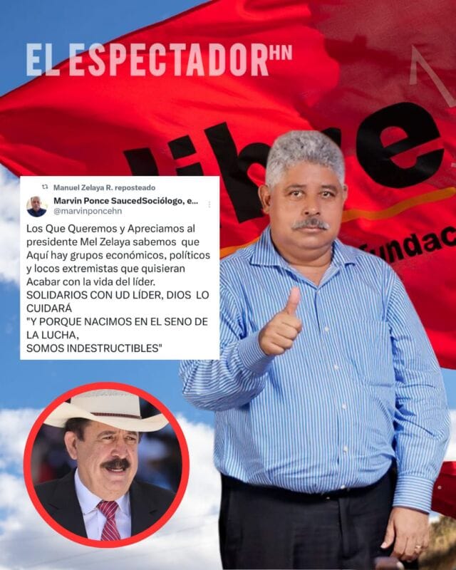 Marvin Ponce expresa su respaldo al expresidente Manuel Zelaya ante señalamientos