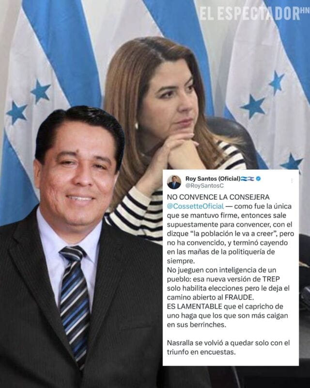 Roy Santos cuestiona cambios en el trep y acuerdo del cne: “dejan el camino abierto al fraude”