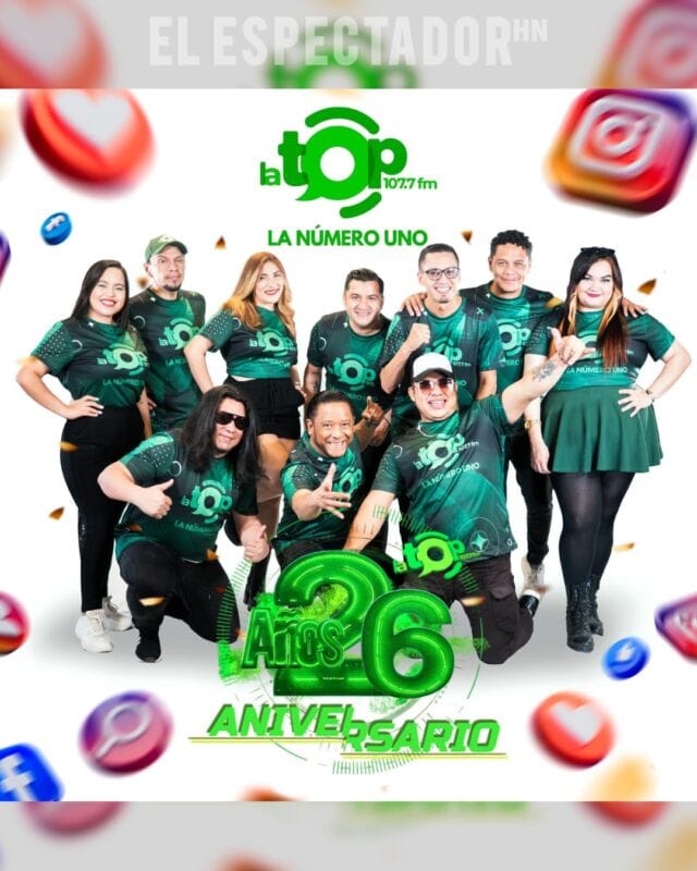La Top Music 107.7 fm celebra su 26 aniversario con un mes lleno de fiesta, premios y entretenimiento