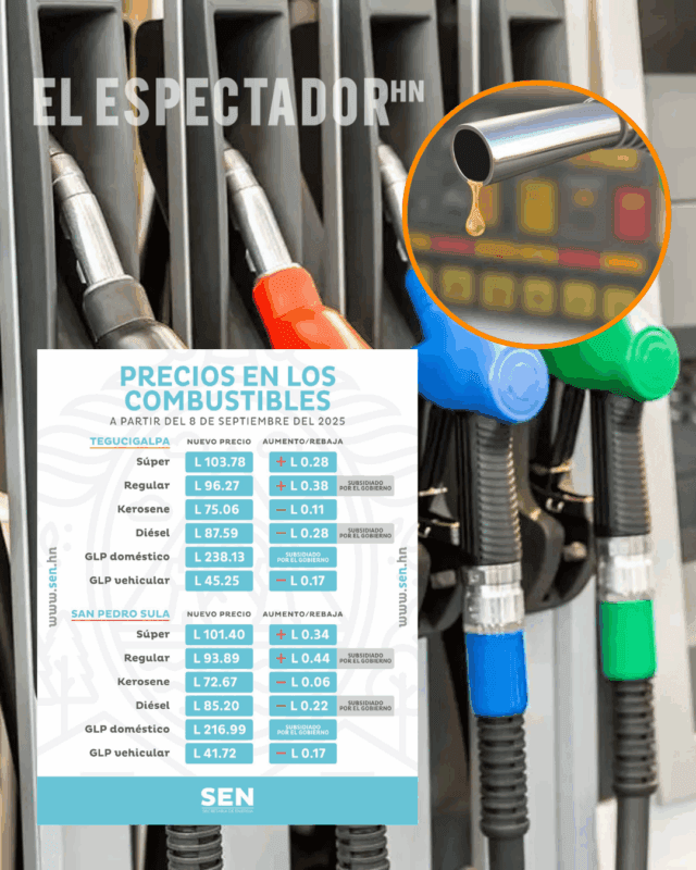 Nuevos precios combustibles 
