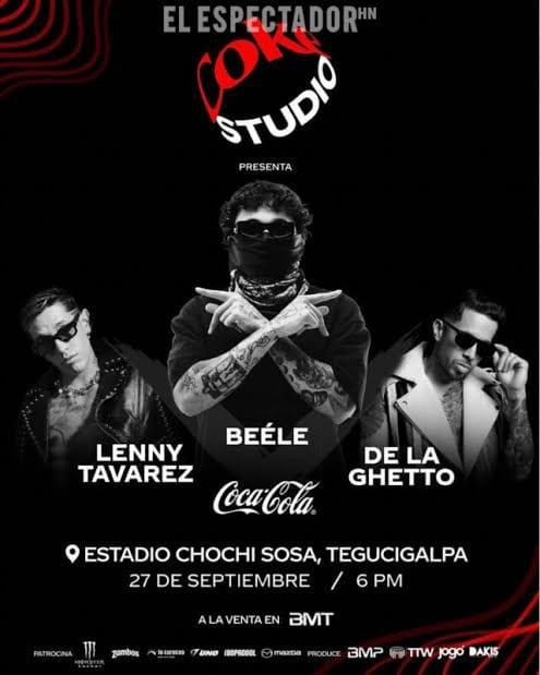 Beele, Lenny Tavárez y De la Ghetto se unen para el Coke Studio en Honduras
