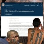 Gobierno de Estados Unidos declara a la banda barrio 18 como organización terrorista