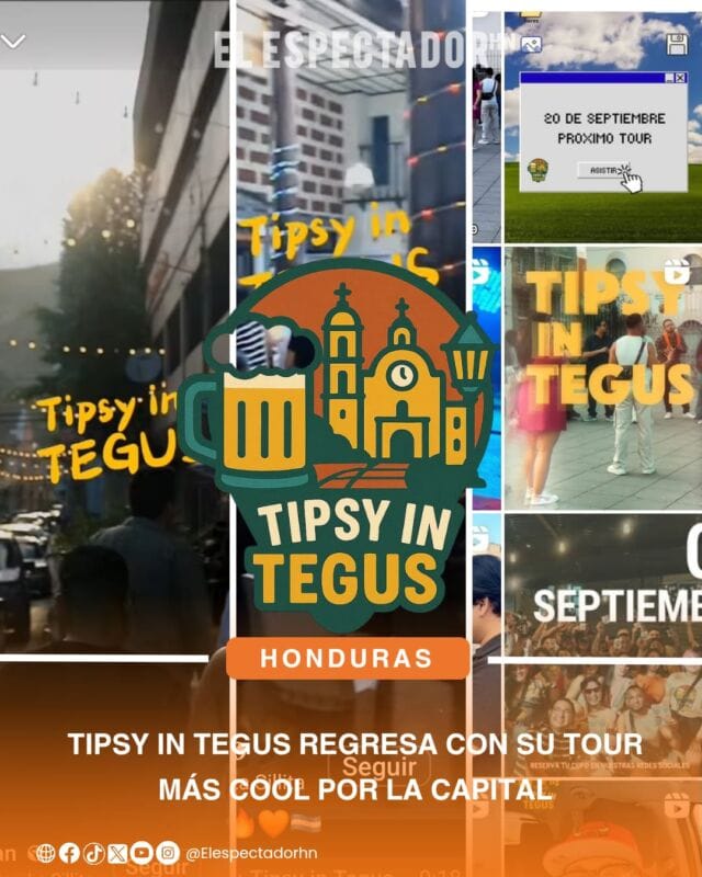Tipsy in Tegus regresa con su tour más cool por la capital