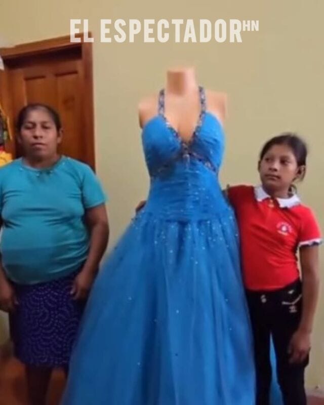 "Clarita" logra obtener su vestido para sus 15 años gracias al apoyo de muchos hondureños