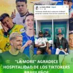 La More agradece hospitalidad y detalles de la selección brasileña de tiktokers