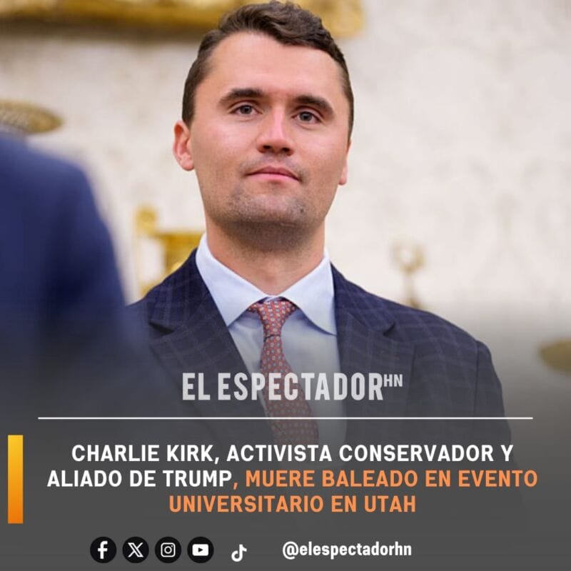 Charlie Kirk muere baleado en un evento universitario en Utah