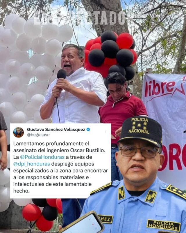 Gustavo Sánchez condena asesinato de Óscar Bustillo y promete investigación rigurosa