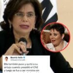 Beatriz Valle acusa a Moncada de manejos irregulares durante su gestión en el CNE