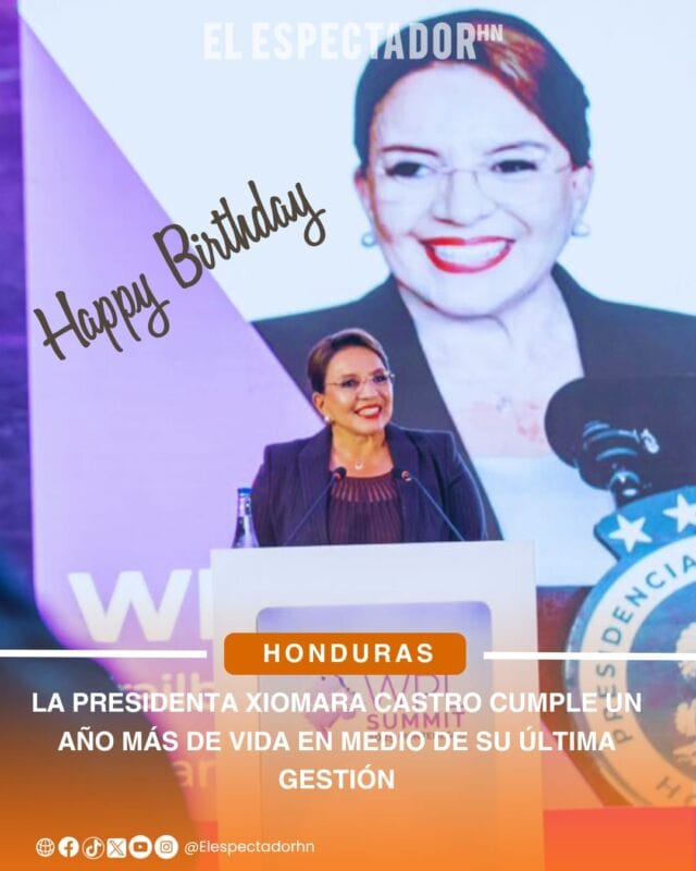 Xiomara Castro cumple un año más de vida en medio de su última gestión