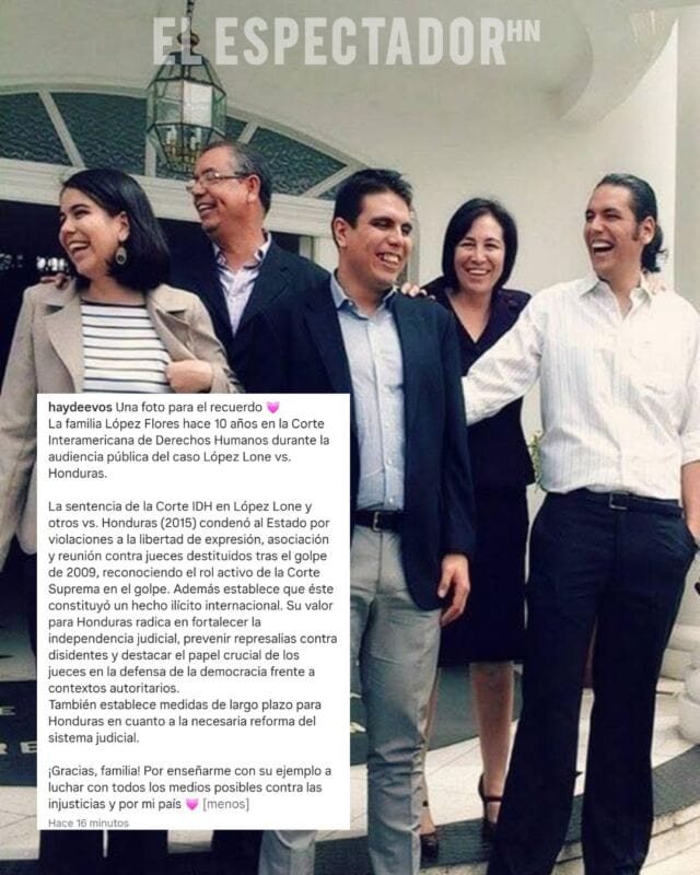 Carmen Haydeé López honra el legado de su familia en la defensa de los derechos humanos