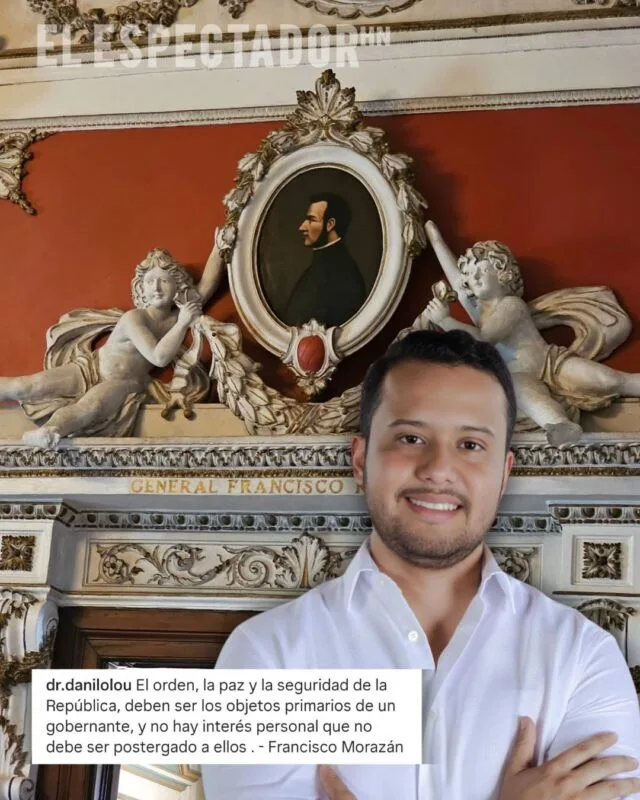 Danilo Lou comparte mensaje inspirado en Francisco Morazán durante su viaje a El Salvador