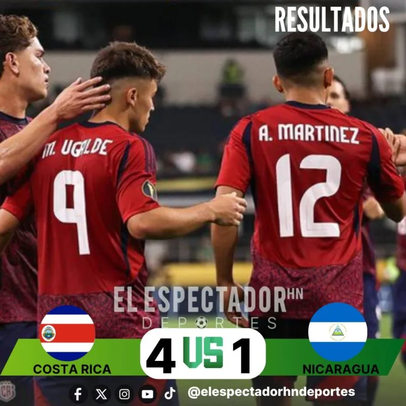 COSTA RICA DERROTA 4-1 A NICARAGUA