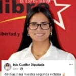 Isis Cuéllar en campaña política “segunda victoria en 59 días”