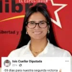 Isis Cuéllar en campaña política “segunda victoria en 59 días”