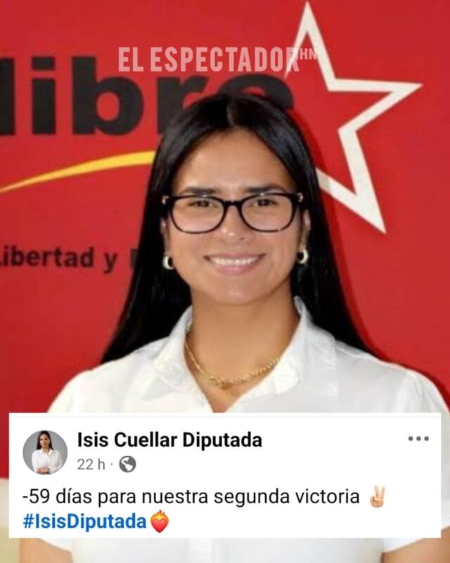 Isis Cuéllar en campaña política “segunda victoria en 59 días”