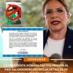 Xiomara Castro prohíbe al país salvadoreño entregar detalles de bienvenida a turistas hondureños