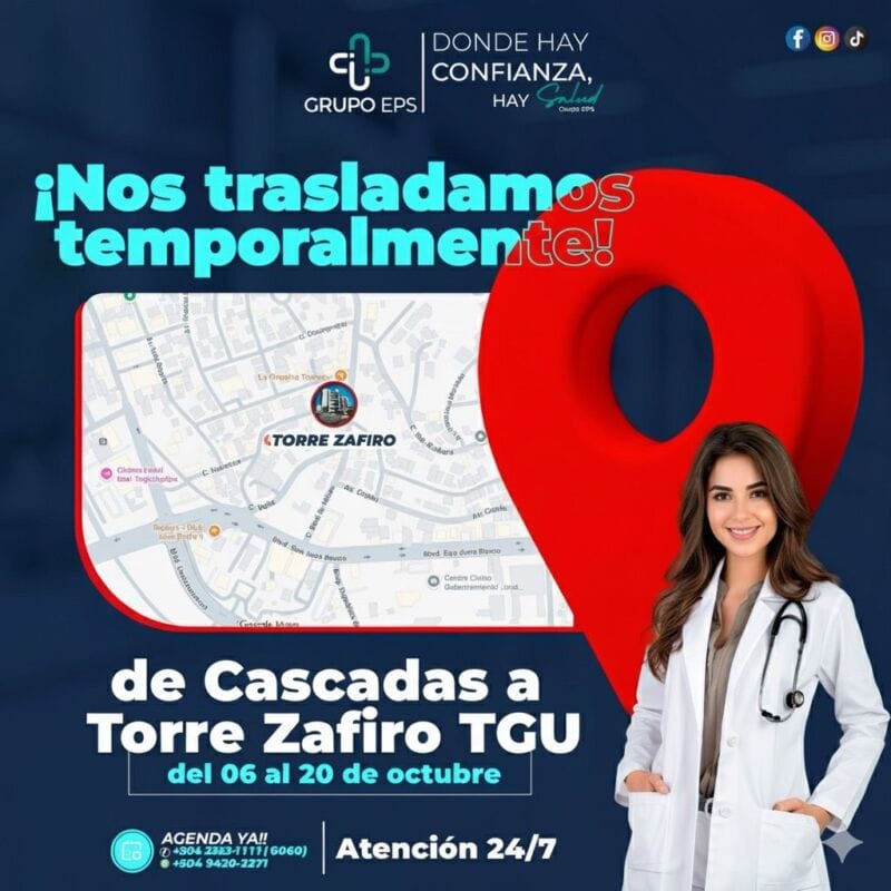 Clínicas Médicas EPS traslada atención médica a Torre Zafiro en Tegucigalpa