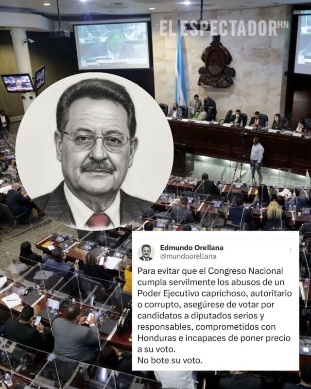 Edmundo Orellana llama a votar por diputados “serios y comprometidos con honduras”