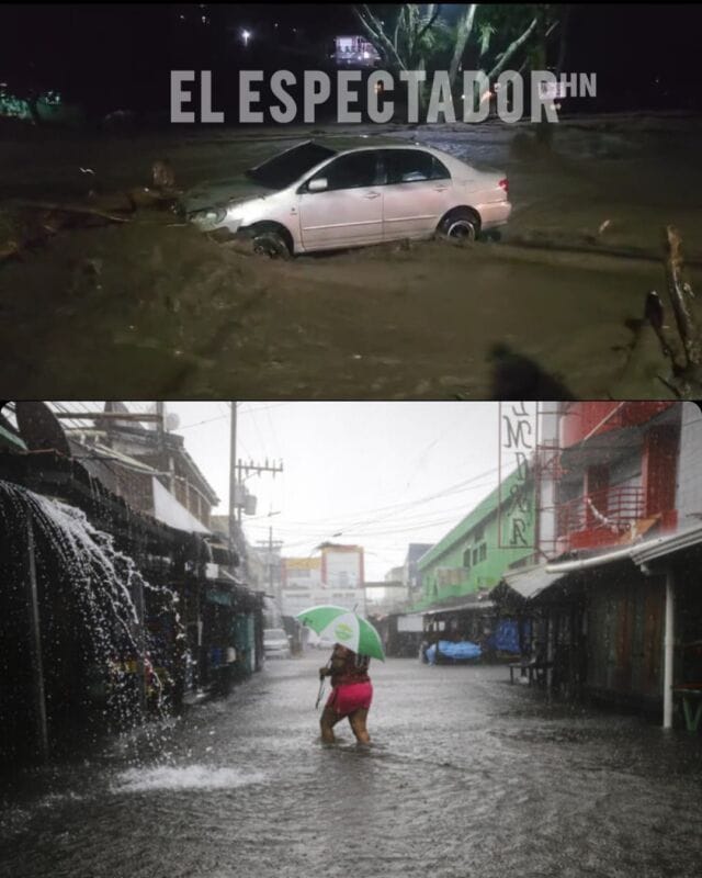 Colonias Río Abajo, Smith y 1 de Diciembre quedaron bajo el agua tras intensas lluvias