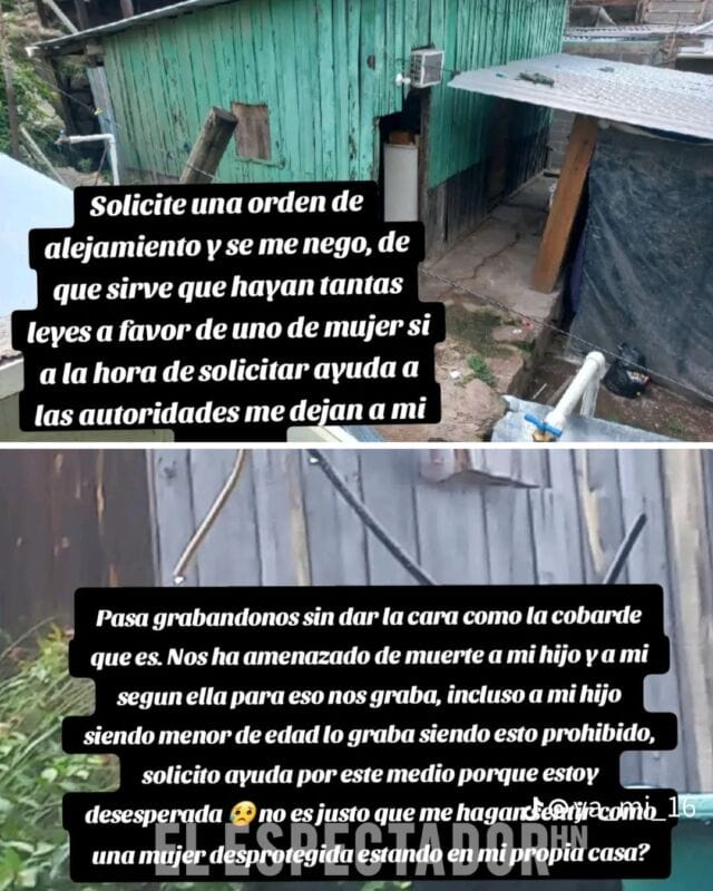 Madre hondureña denuncia abusos y acoso de vecinos en su propia casa en La Estanzuela