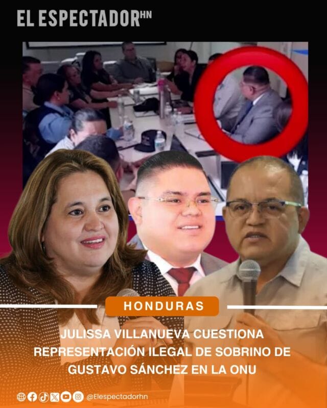Julissa Villanueva cuestiona representación ilegal de sobrino de Gustavo Sánchez en la ONU